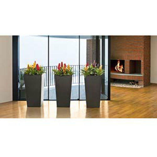 532 Кашпа ФИНЕЗИЯ 19х19х36 см, черна