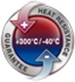 Подходящо за употреба при температури от -40°C до +300°C