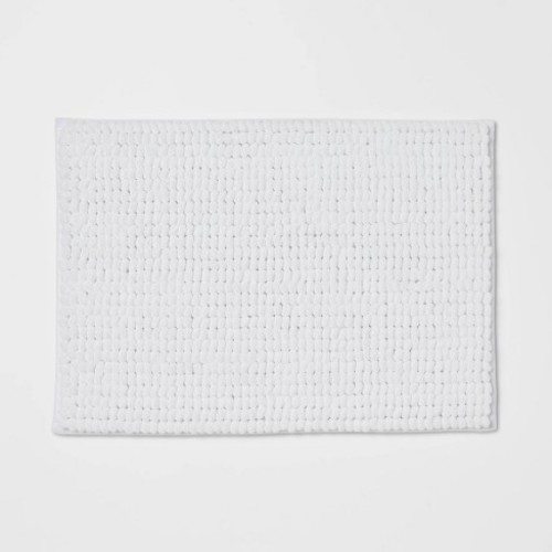 Постелка за баня ШЕНИЛ 50х80 бяла