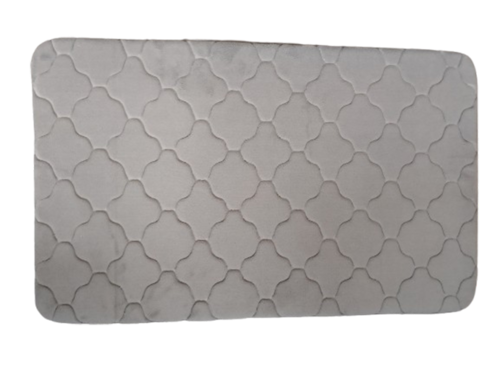 Килим за баня с момери пяна,Oxford, 50x80см,сив