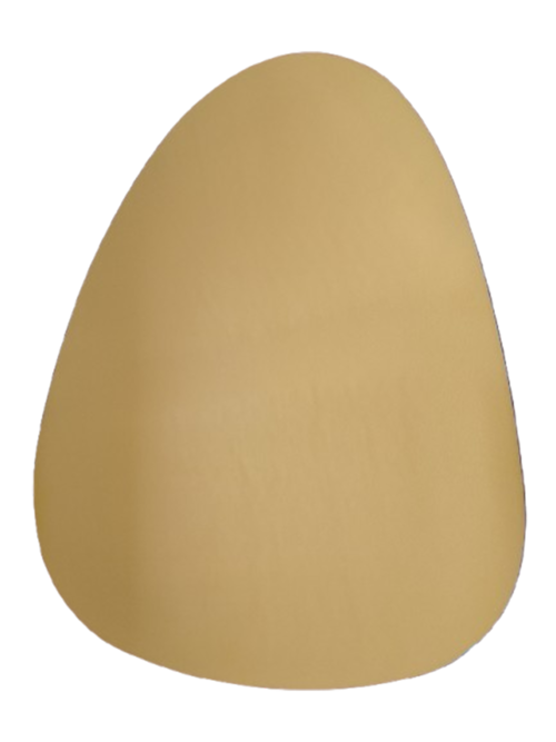 Кожена подложка за хранене, Двулицева, Жълта/Тъмно синя