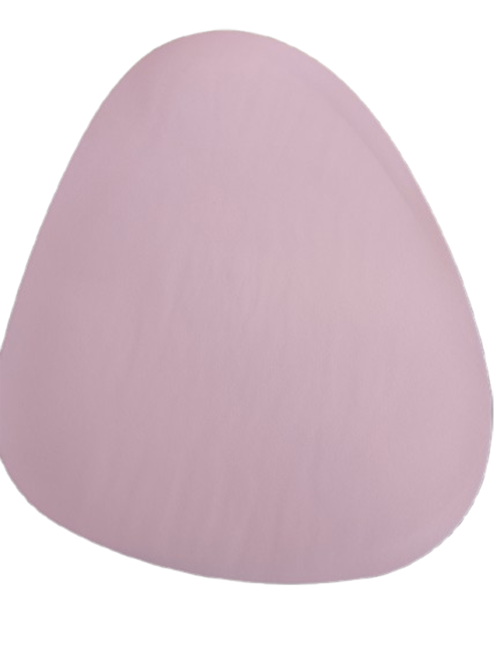 Кожена подложка за хранене, Двулицева, Синьо/Розово