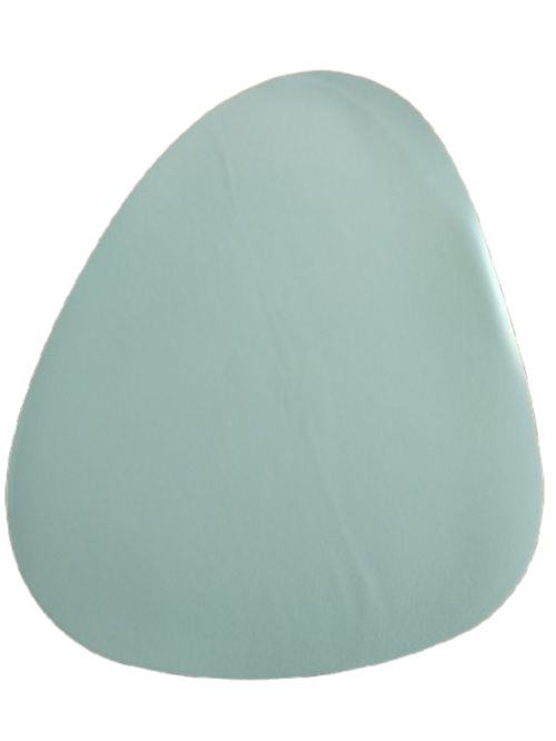 Кожена подложка за хранене, Двулицева, Синьо/Розово