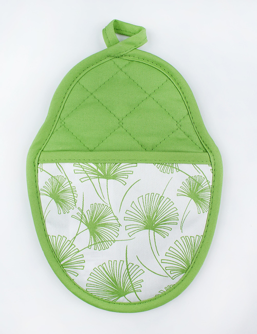 Силиконова кухненска ръкохватка 23см - зелена