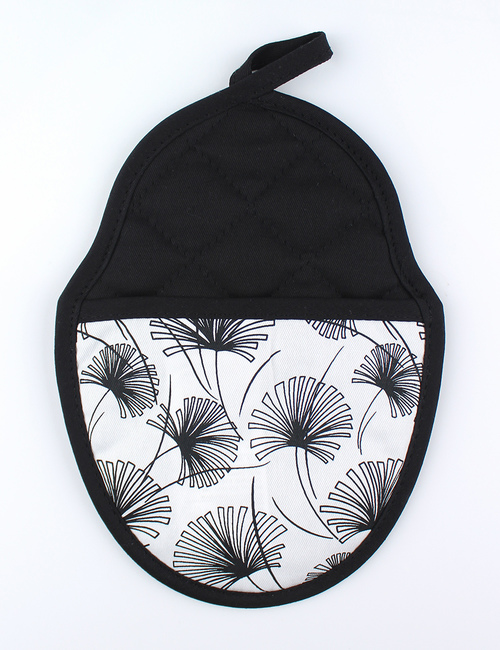 Силиконова кухненска ръкохватка 23см - черна