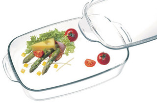 Огнеупорна купа с капак, Simax, 3.20 л + 2.30 л, правоъгълна