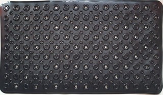 Постелка за баня Circle,70х40см, черна