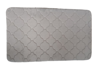 Килим за баня с момери пяна,Oxford, 50x80см,сив