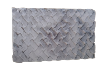 Килим за баня Puffee 50x80см,сив