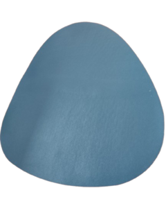 Кожена подложка за хранене, Двулицева, Жълта/Тъмно синя