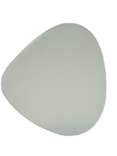 Кожена подложка за хранене, Двулицева, Син/Зелен