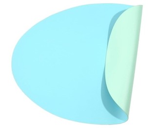 Комплект от 4 бр. подложки за маса, Кожена подложка, Двуцветна, Дизайн 1