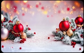 Коледна подложка за сервиране, ПП ОФСЕТ, 28х43 см, Дизайн 2