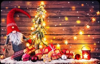 Коледна подложка за сервиране, ПП ОФСЕТ, 28х43 см, Дизайн 1