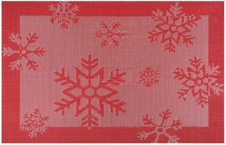 Коледна подложка за сервиране, ПВЦ/ПЕ, 30х45 см ЖАКАРД, Дизайн 3